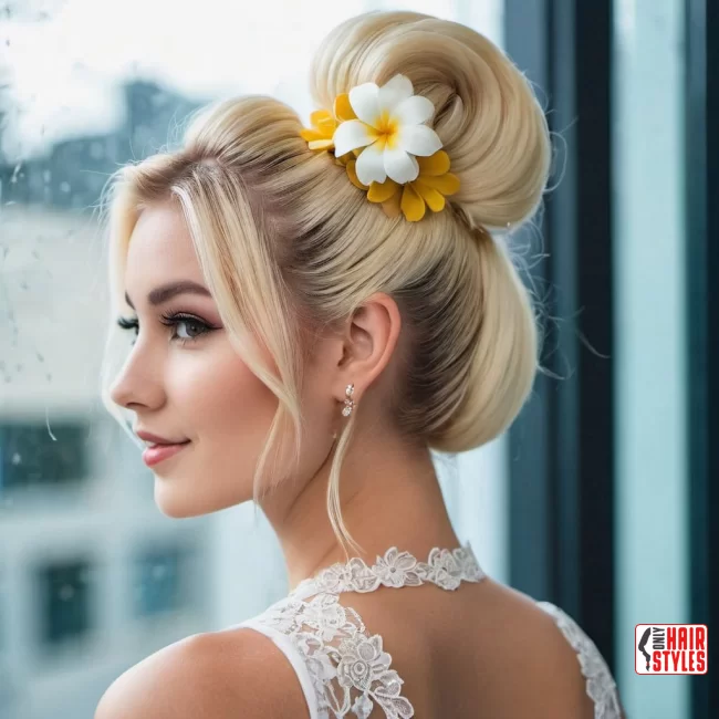 Half-Up Flower Bun | Milky Blonde: Reviving The Trend Again
