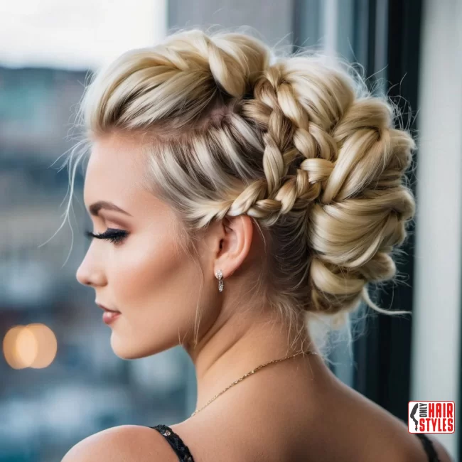 Messy Braided Updo | Milky Blonde: Reviving The Trend Again