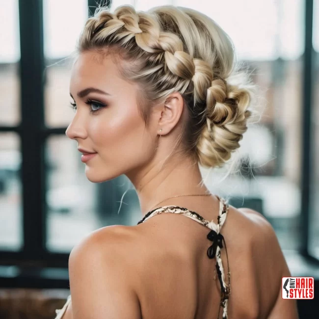Messy Braided Updo | Milky Blonde: Reviving The Trend Again