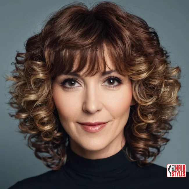 Curls with Face-Framing Layers | Modern Hairstyles For Older Women