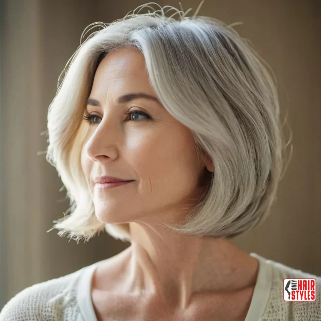 Textured Long Bob | Modern Hairstyles For Older Women