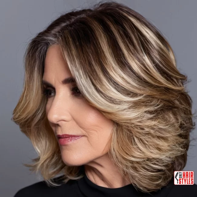 Balayage or Highlights on Layered Hair | Modern Hairstyles For Older Women
