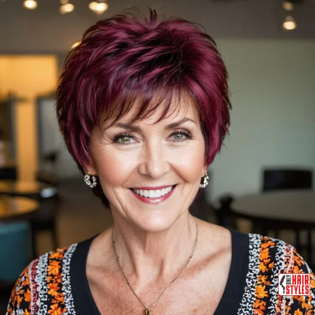 Short Shaggy Hairstyle | Modern Hairstyles For Older Women