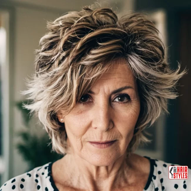 Messy Layered Hairstyle | Modern Hairstyles For Older Women
