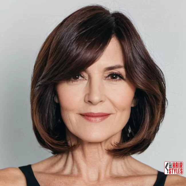 Side-Parted Lob | Modern Hairstyles For Older Women