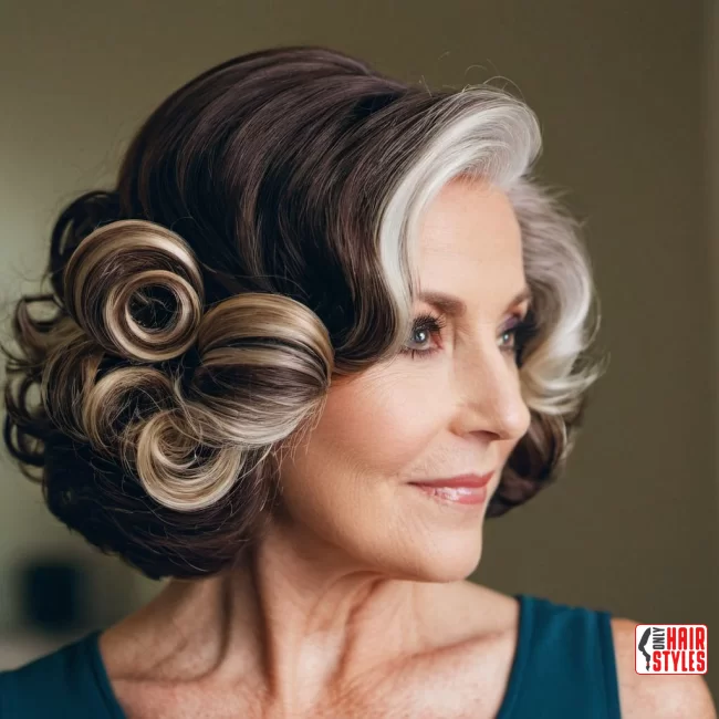 Curled Ends Medium-Length Style | Modern Hairstyles For Older Women