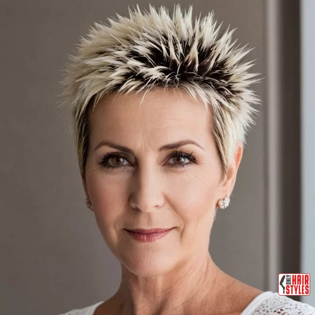 Spiky Short Hairstyle | Modern Hairstyles For Older Women