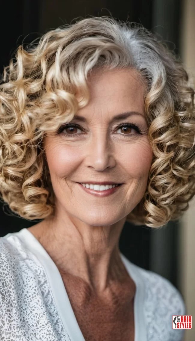 8. Curly Bob | 30 Popular Hairstyles For Women Over 60