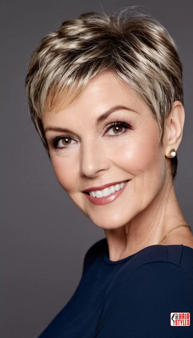 5. Cropped Pixie with Highlights | 30 Popular Hairstyles For Women Over 60