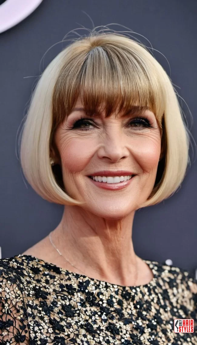 1. Classic Bob with Bangs | 30 Popular Hairstyles For Women Over 60