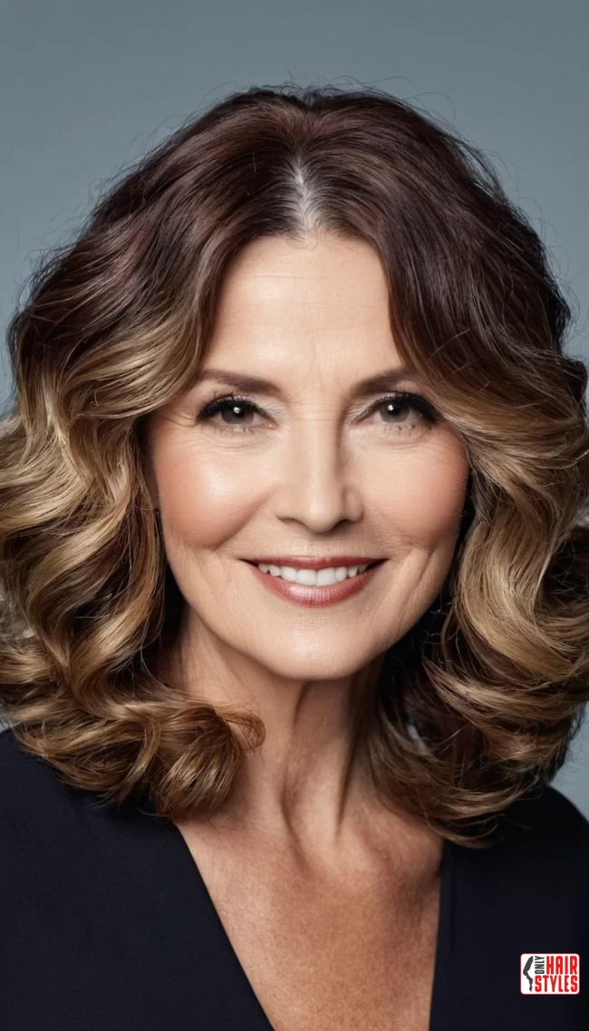 17. Wavy Lob | 30 Popular Hairstyles For Women Over 60