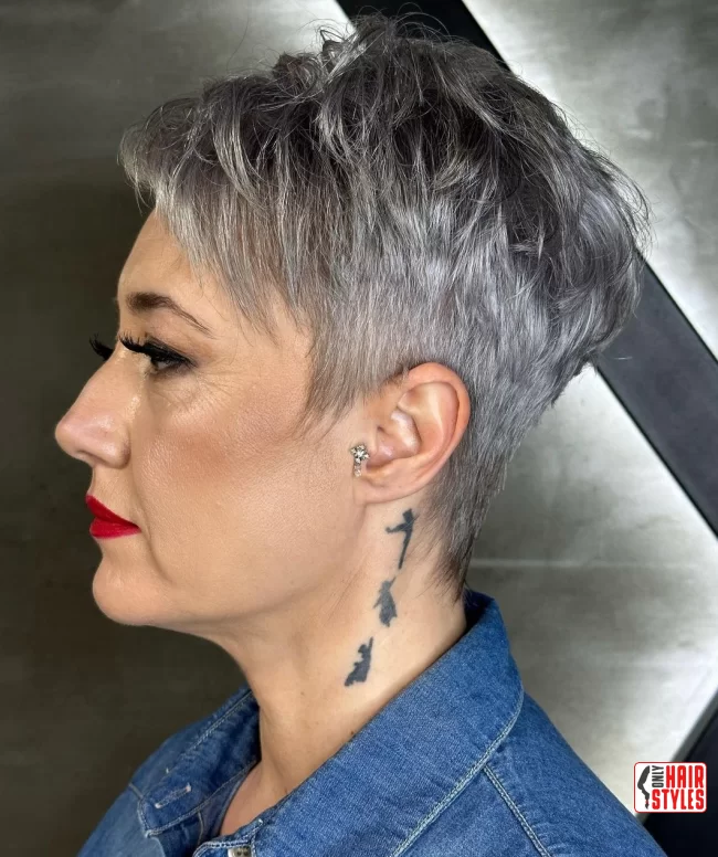 25. Cropped Gray Pixie | 30 Popular Hairstyles For Women Over 60