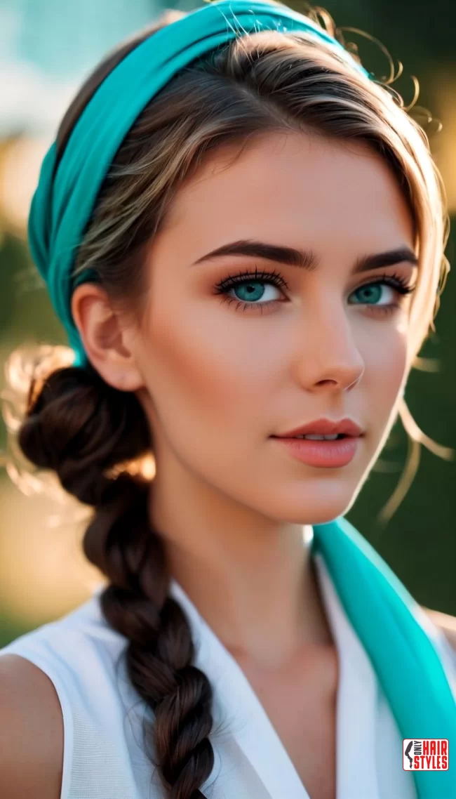 Twisted Turquoise | Scarf Chic: Elevate Your Style With A Scarf In Your Hair