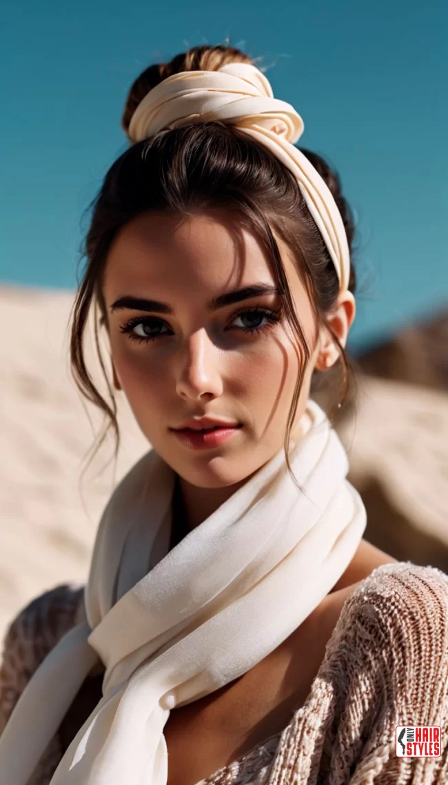 Wrap-Around Bun | Scarf Chic: Elevate Your Style With A Scarf In Your Hair