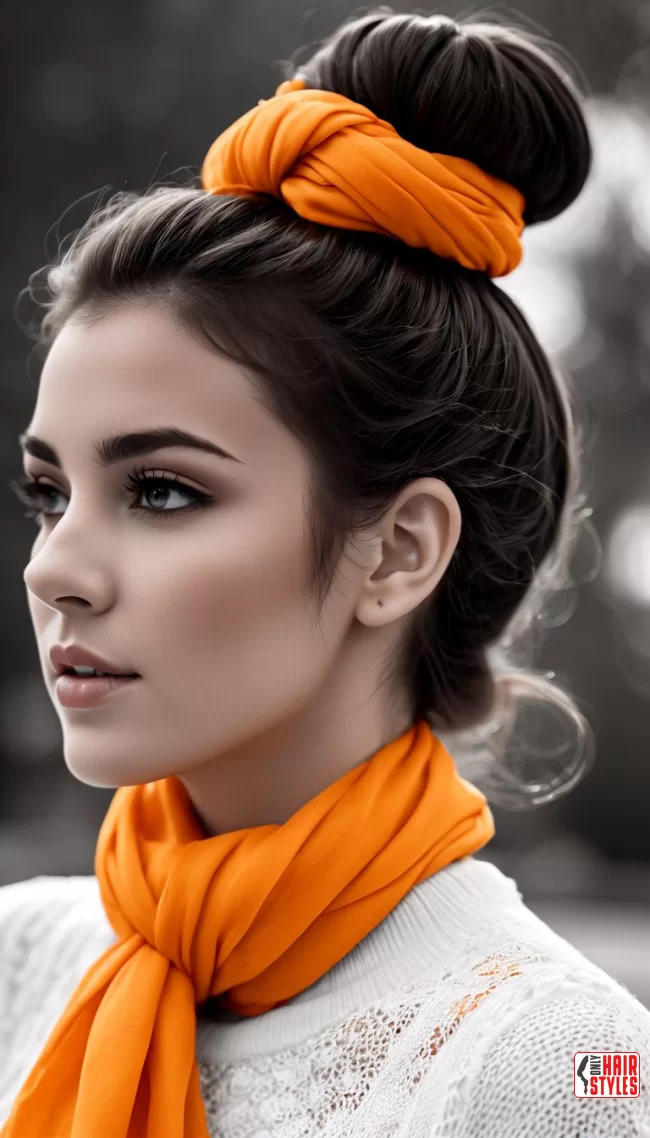 Wrap-Around Bun | Scarf Chic: Elevate Your Style With A Scarf In Your Hair