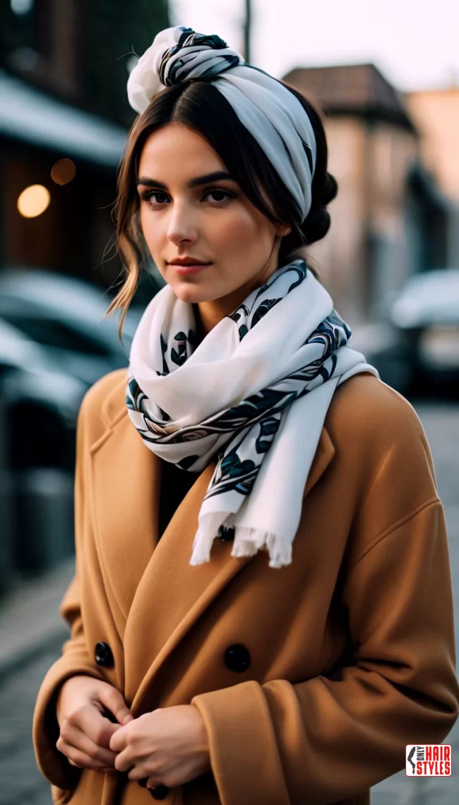 Low Bun Chic | Scarf Chic: Elevate Your Style With A Scarf In Your Hair