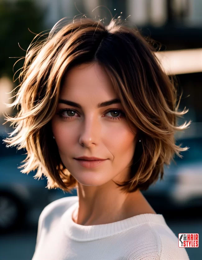 Tousled Bob | Layered Bob Hairstyles For Women Over 50 With Fine Hair