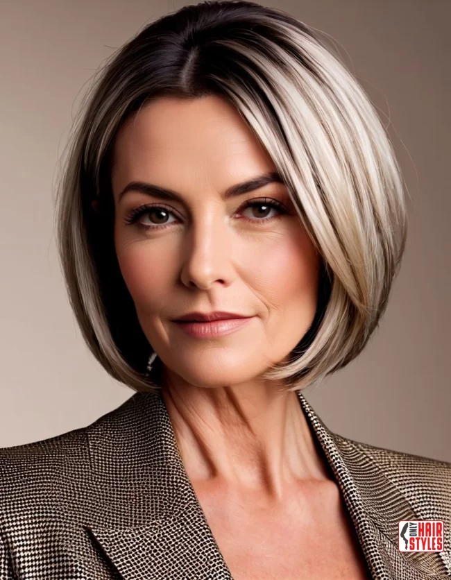 Blunt Cut Bob | Layered Bob Hairstyles For Women Over 50 With Fine Hair