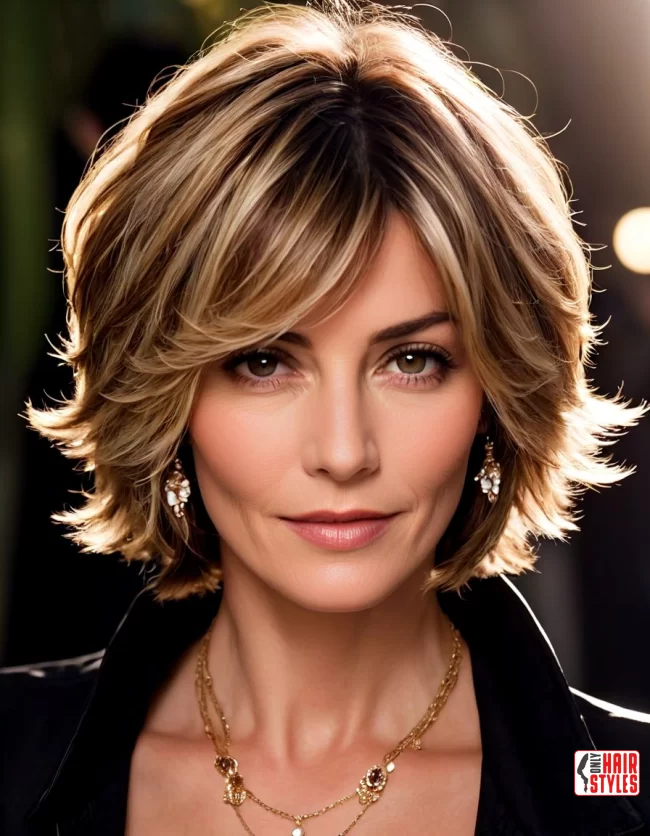 Feathered Layers | Layered Bob Hairstyles For Women Over 50 With Fine Hair