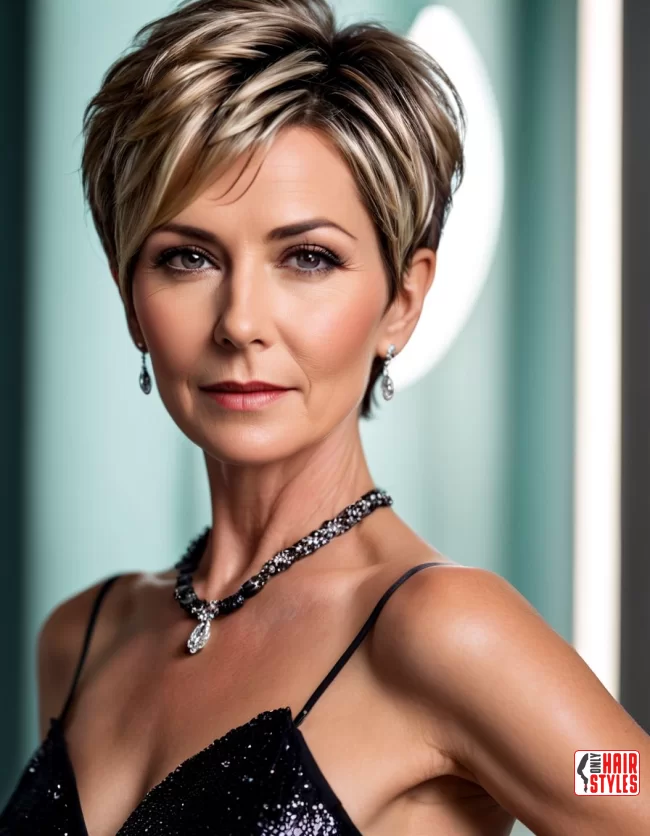 Layered Crop | Trending Short Hairstyles For Women Over 50 (2024)