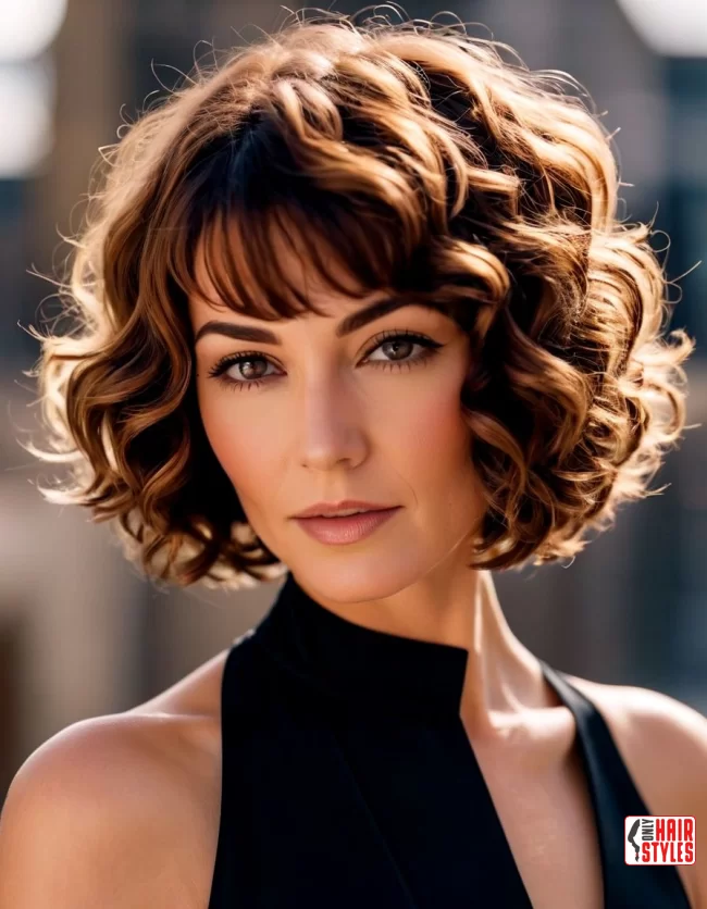 Curly Bob | Trending Short Hairstyles For Women Over 50 (2024)