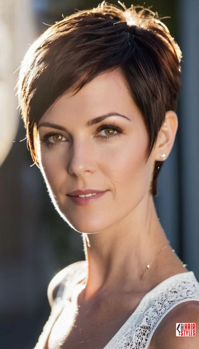Side-Swept Pixie | 25 Short Hairstyles To Feel Great In Your 40S 