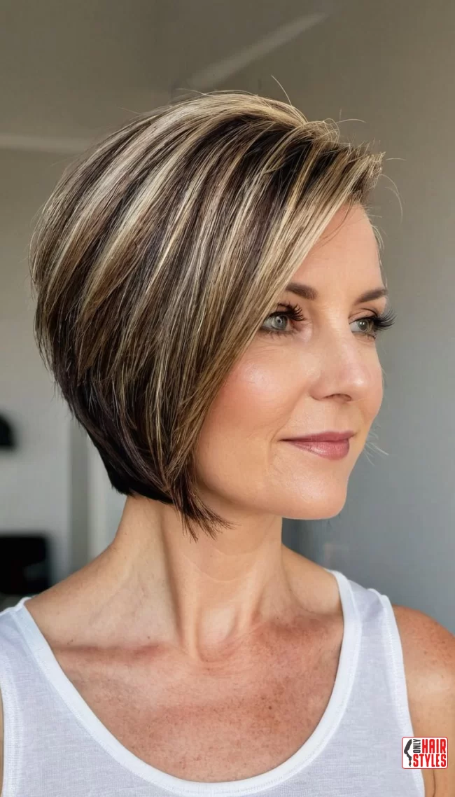 Asymmetrical Bob | 25 Short Hairstyles To Feel Great In Your 40S 