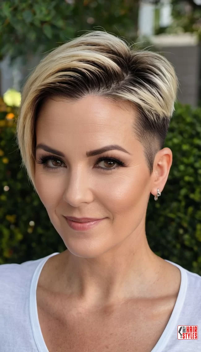 Chic Undercut | 25 Short Hairstyles To Feel Great In Your 40S 