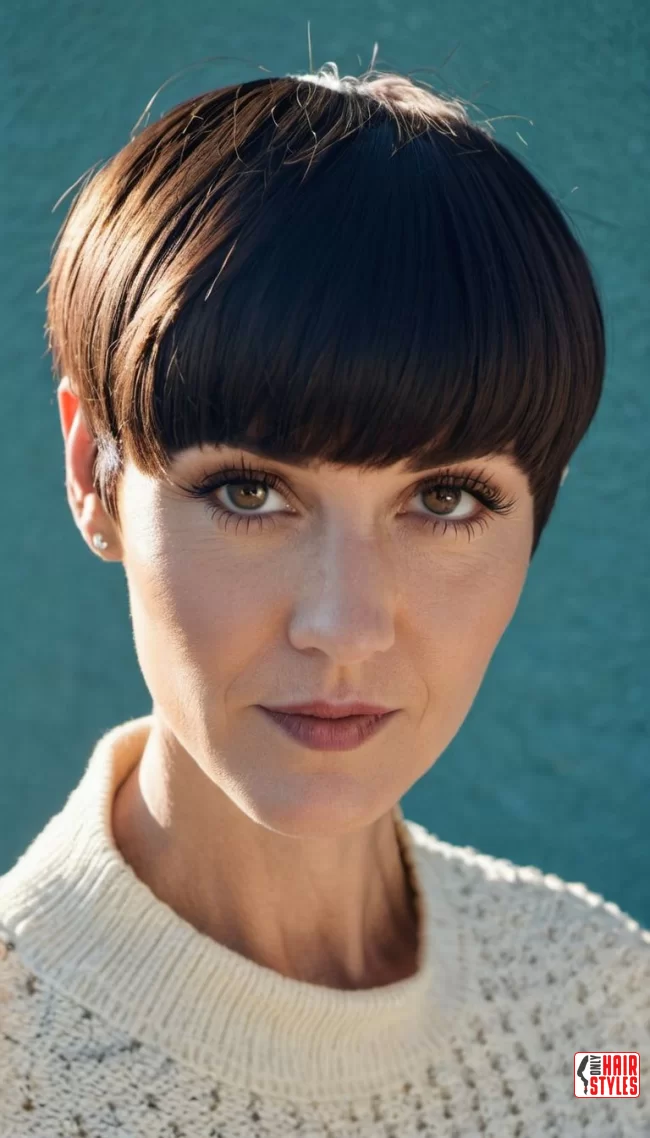 Modern Bowl Cut | 25 Short Hairstyles To Feel Great In Your 40S 