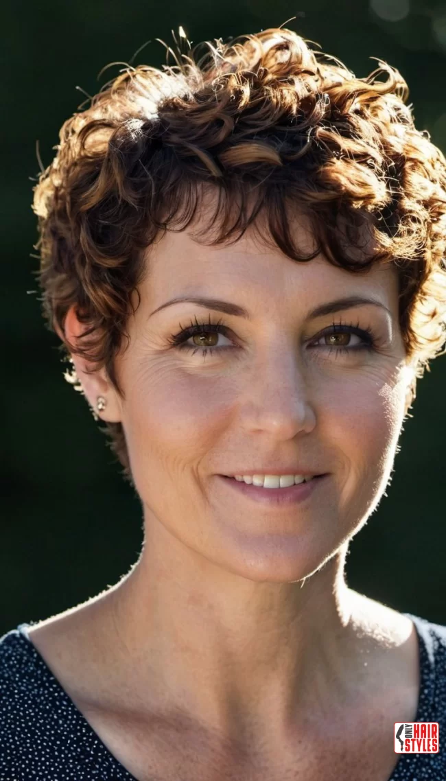Curly Pixie | 25 Short Hairstyles To Feel Great In Your 40S 
