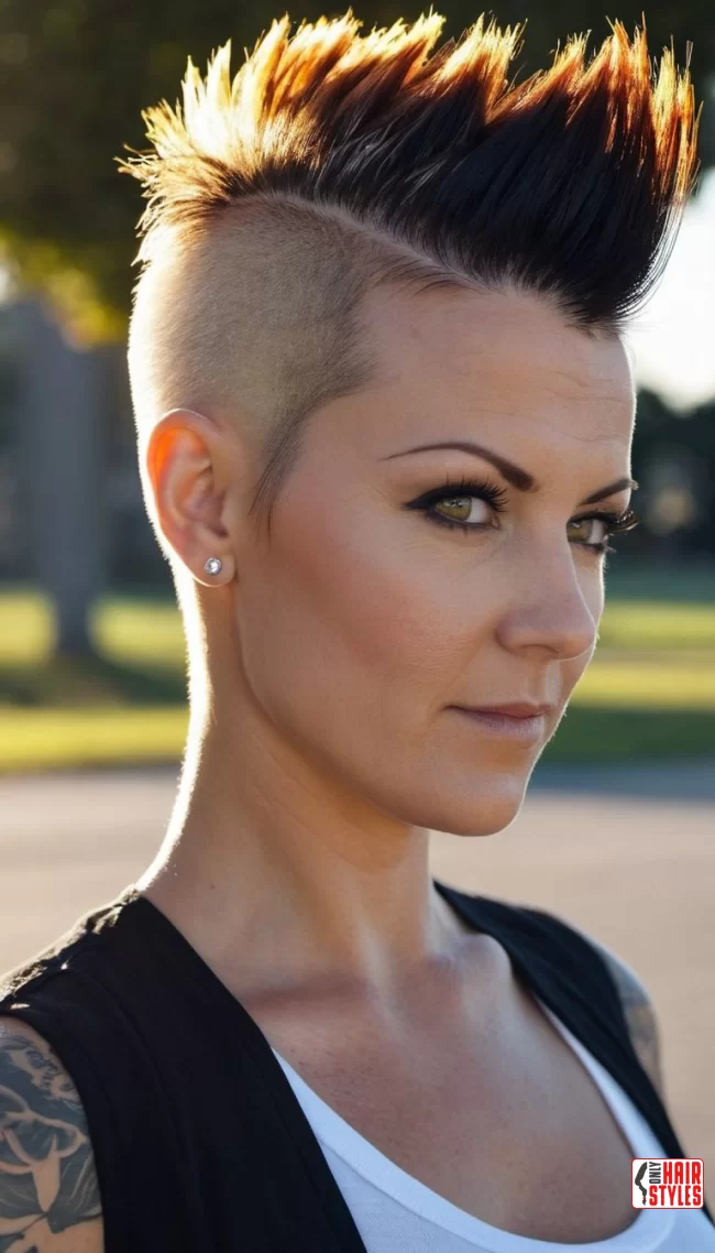 Modern Mohawk | 25 Short Hairstyles To Feel Great In Your 40S 