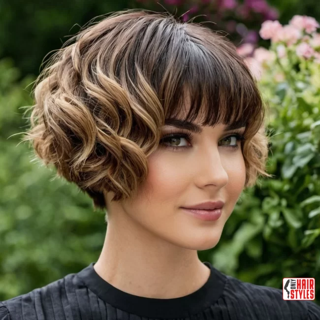 Textured Bowl Cut | 20 Chic Short Hairstyles For Thick Wavy Hair