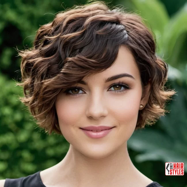 Layered Wavy Pixie | 20 Chic Short Hairstyles For Thick Wavy Hair
