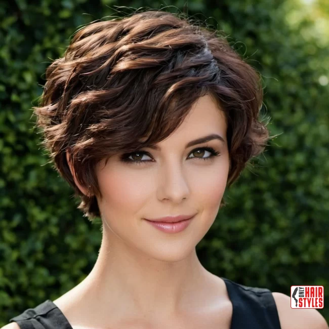 Side-Swept Pixie | 20 Chic Short Hairstyles For Thick Wavy Hair