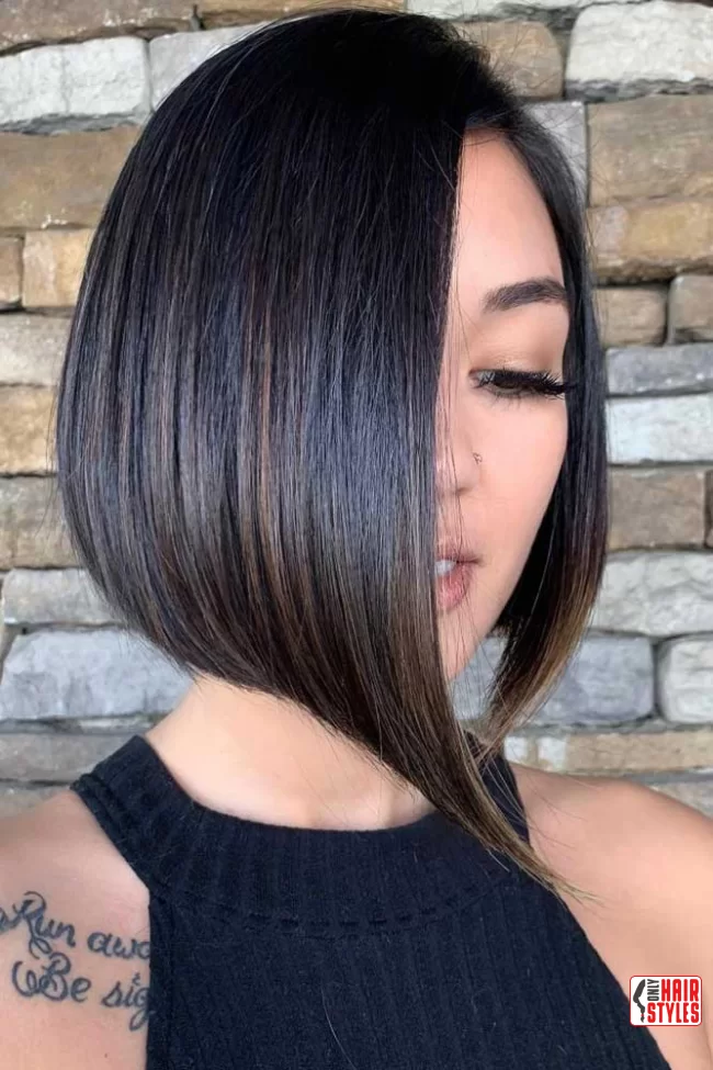 5. Chic Asymmetrical Bob | 40 Short Hairstyles That Define Sexy Sophistication In The Last Year