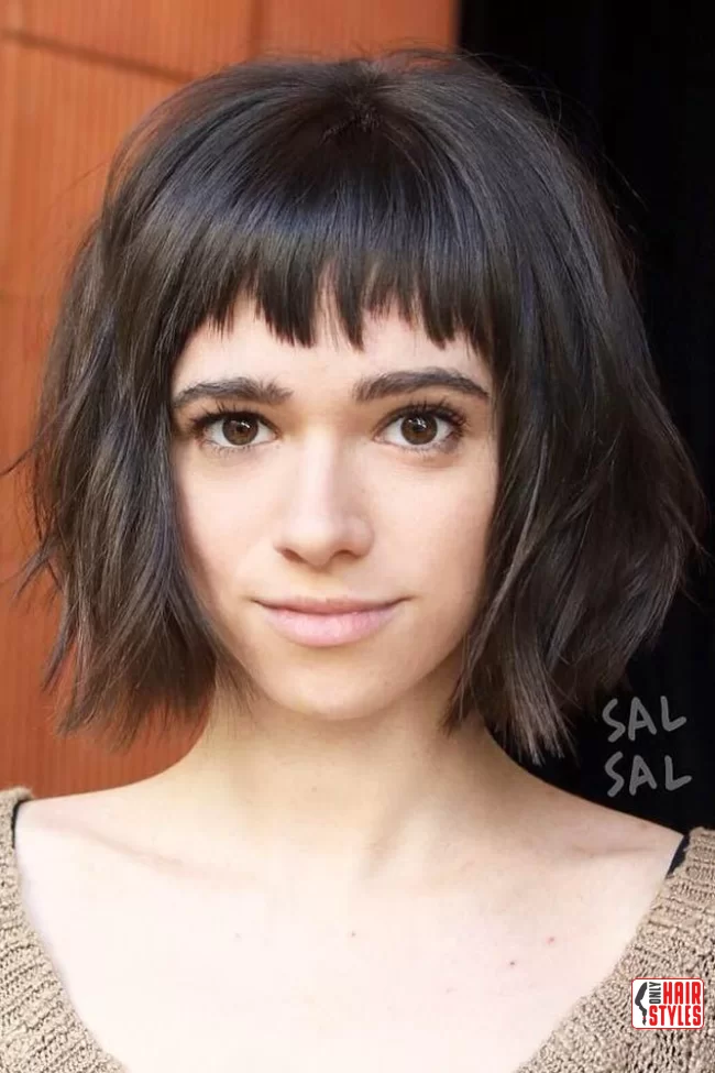 17. Short and Sweet: Baby Bangs | 40 Short Hairstyles That Define Sexy Sophistication In The Last Year