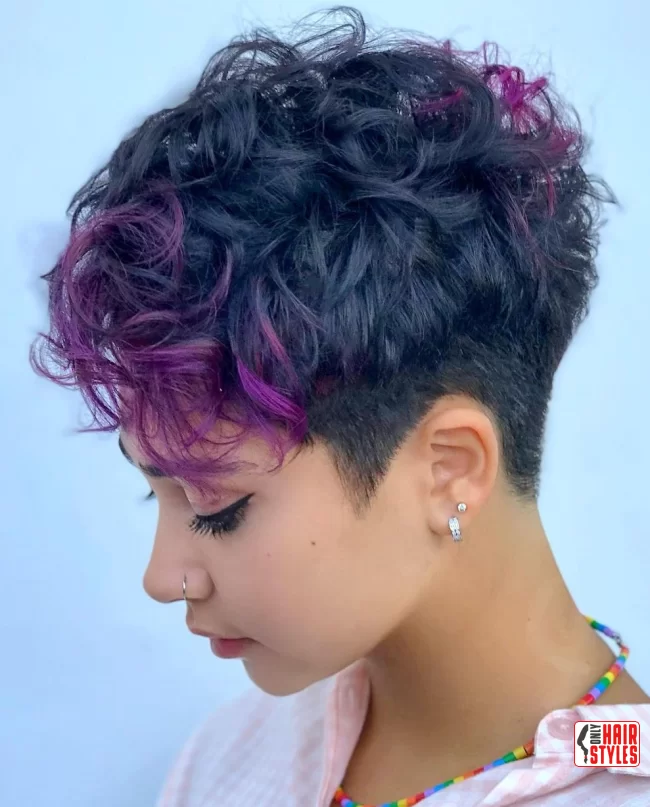14. Pixie with Undercut and Vibrant Color | 40 Short Hairstyles That Define Sexy Sophistication In The Last Year