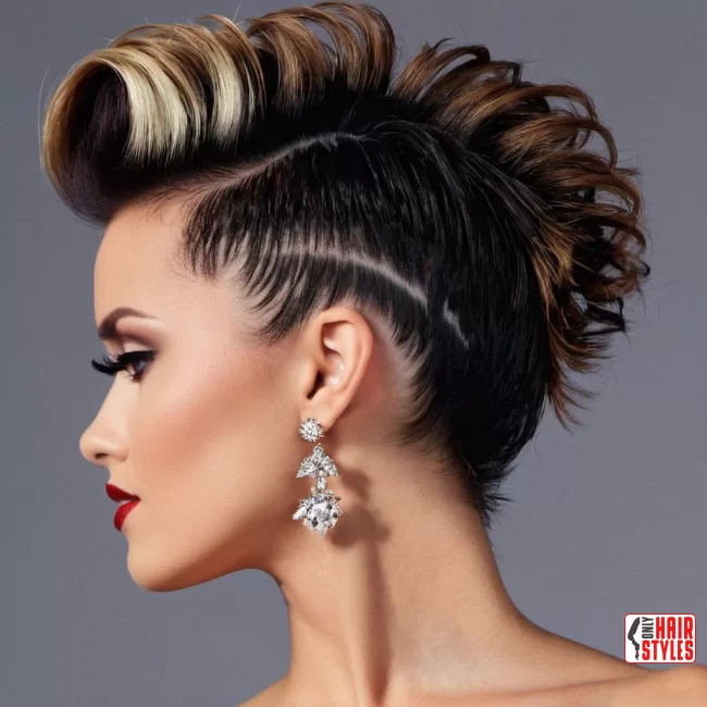 33. Sophisticated Mohawk Updo | 40 Short Hairstyles That Define Sexy Sophistication In The Last Year