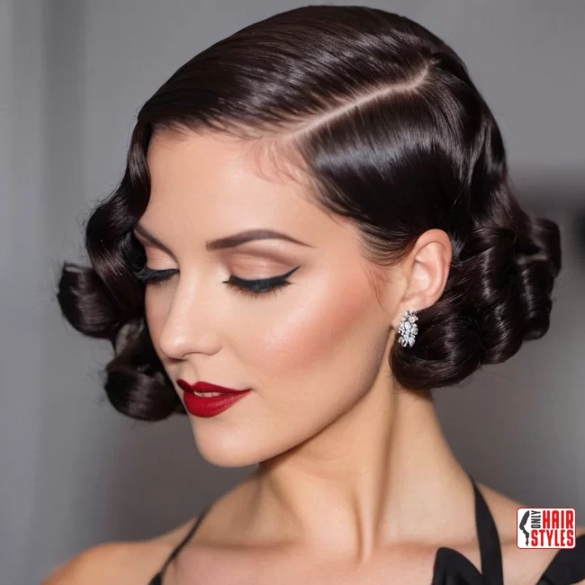 20. Classic Elegance: Short Finger Waves | 40 Short Hairstyles That Define Sexy Sophistication In The Last Year