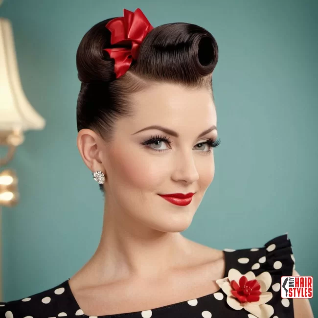 4. Retro-Inspired Victory Rolls | 40 Short Hairstyles That Define Sexy Sophistication In The Last Year