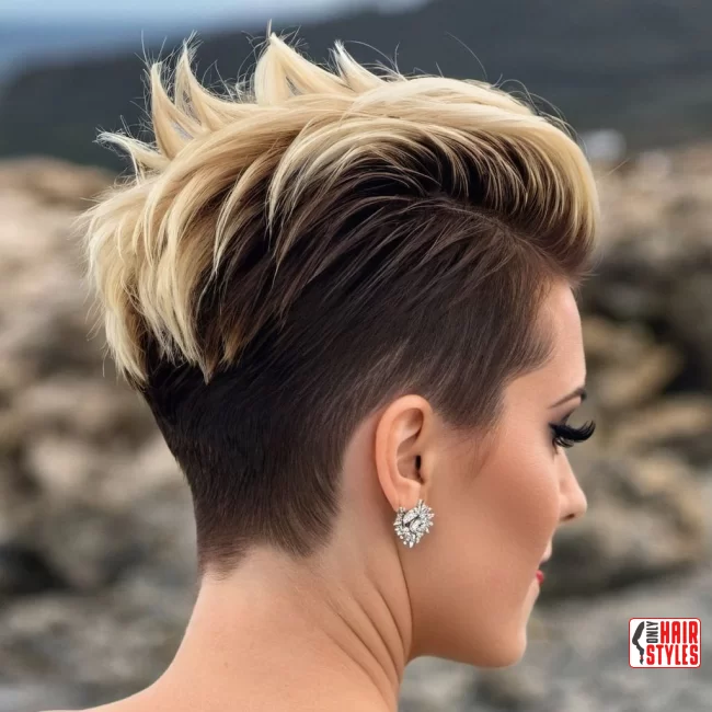 15. Elegant Faux Hawk for a Glamorous Touch | 40 Short Hairstyles That Define Sexy Sophistication In The Last Year