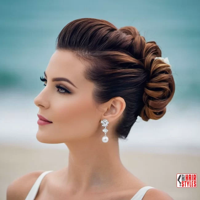 28. Ethereal Elegance: Short Tucked-In Updo | 40 Short Hairstyles That Define Sexy Sophistication In The Last Year