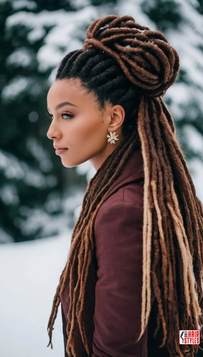 Updo with Dreadlocks | Dive Into The World Of Trendsetting Dreadlocks Hairstyles