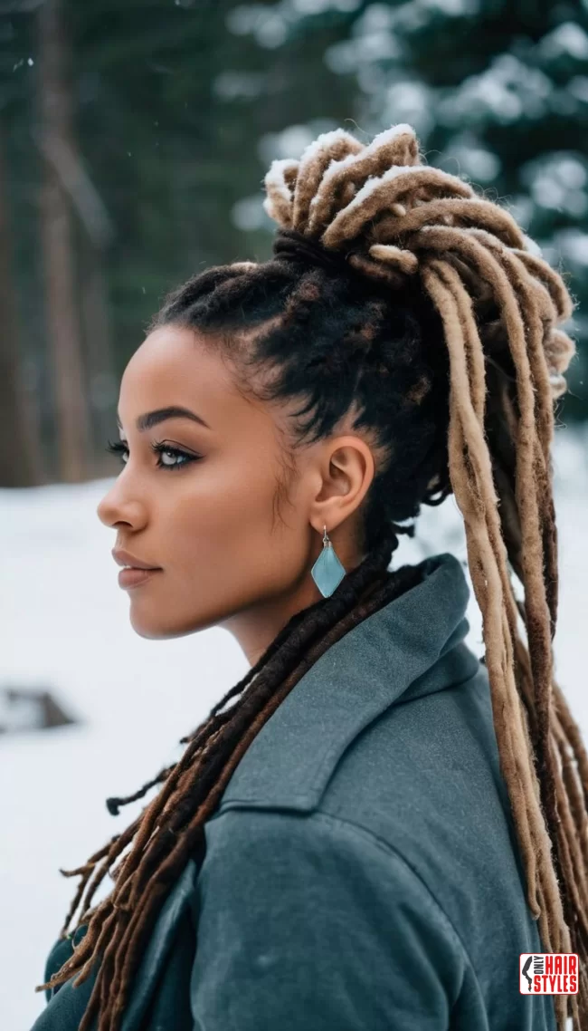 Messy Bun with Dreads | Dive Into The World Of Trendsetting Dreadlocks Hairstyles