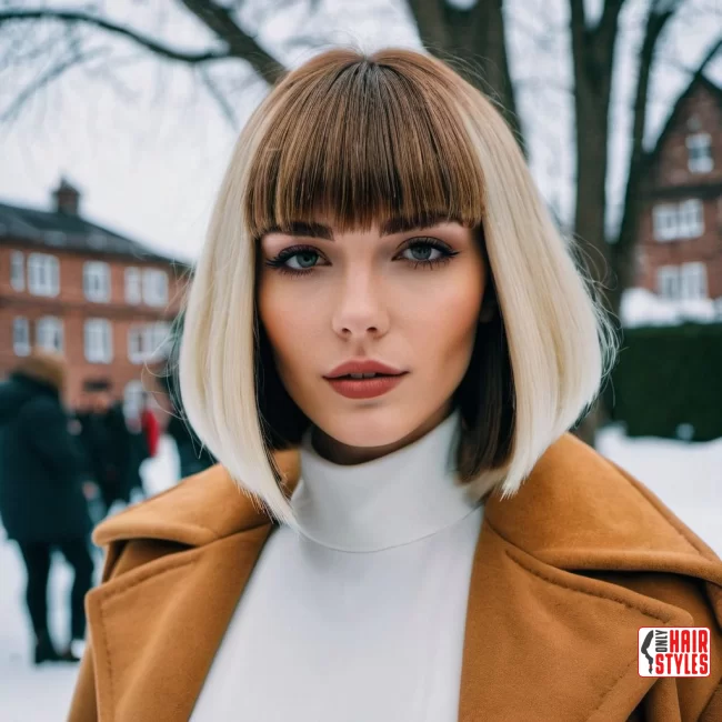 6. Blunt Cut with Statement Fringe | Hairstyle Trends For Winter 2024: 7 Hottest Haircuts