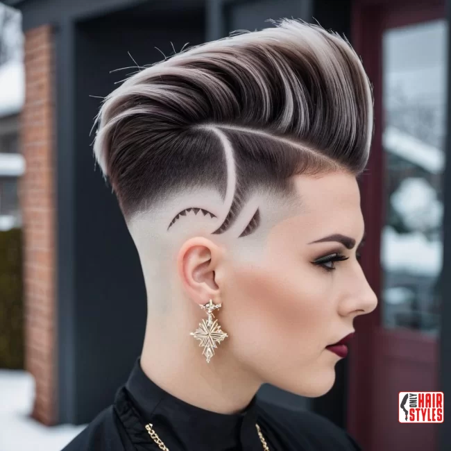 4. Bold Undercut with Geometric Designs | Hairstyle Trends For Winter 2024: 7 Hottest Haircuts