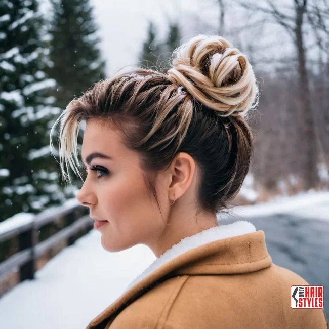 7. Messy Bun with Face-Framing Strands | Hairstyle Trends For Winter 2024: 7 Hottest Haircuts