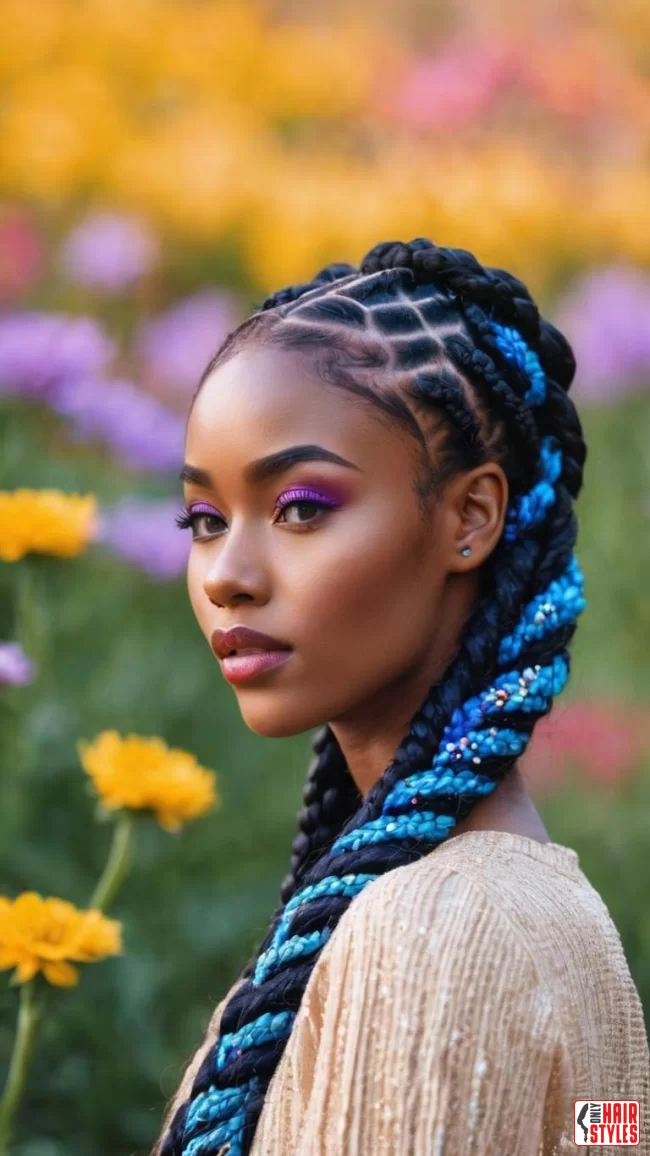 2. Vibrant Colors in Creative Box Braids | Box Braids Hairstyle: A Timeless Elegance In Modern Fashion