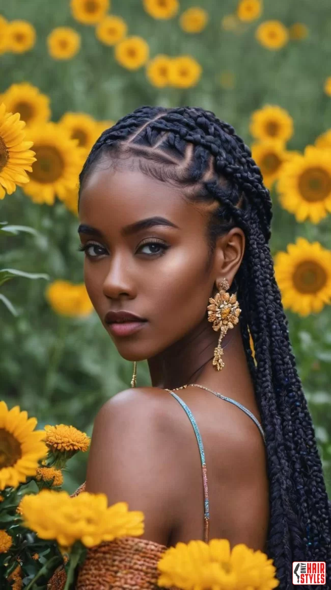 8. Adorned Elegance: Box Braids with Hair Jewelry | Box Braids Hairstyle: A Timeless Elegance In Modern Fashion