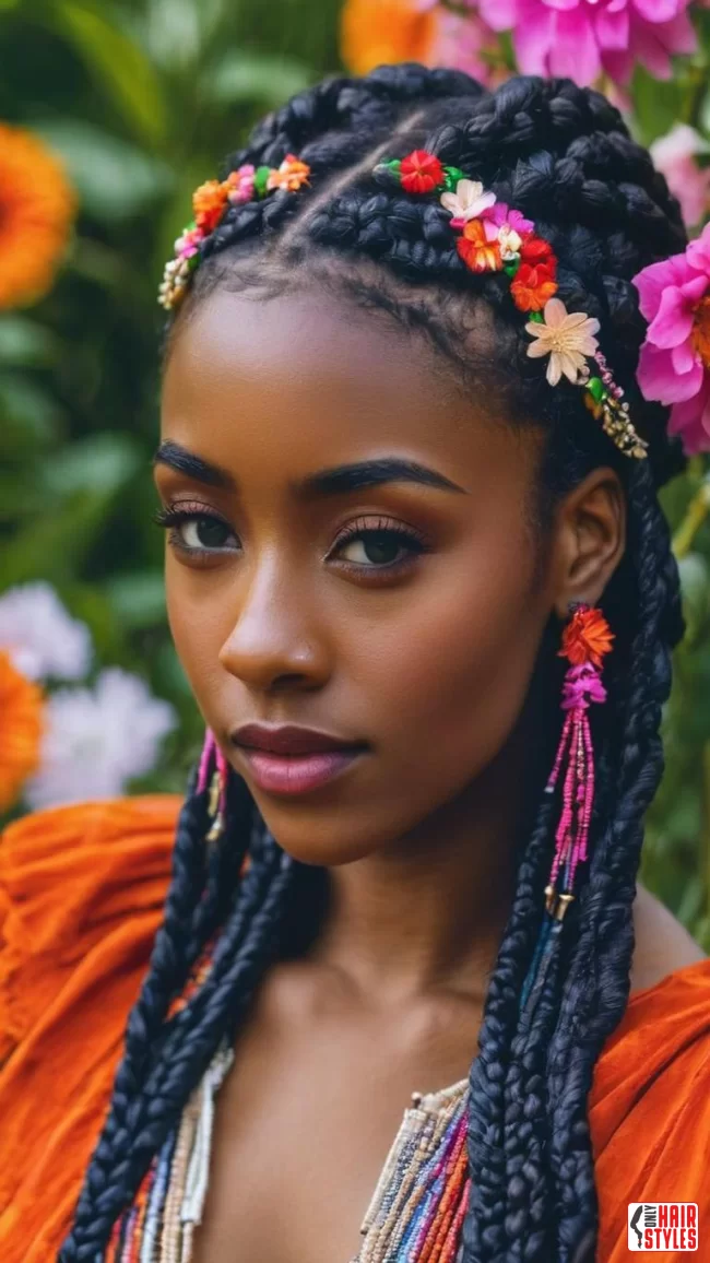 6. Bohemian Charm with Beaded Box Braids | Box Braids Hairstyle: A Timeless Elegance In Modern Fashion